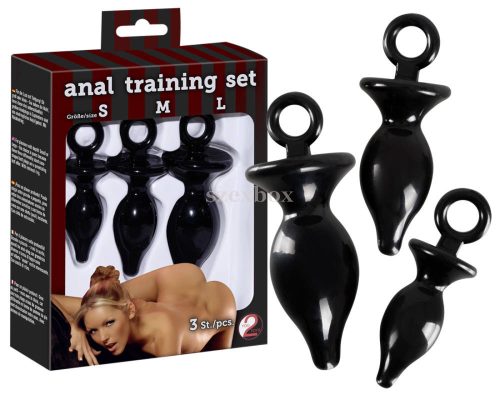 Anal training set - 3pcs (black)