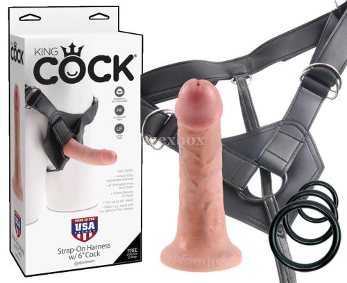 King Cock Strap-on 17cm felcsatolható dildó