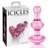 Icicles No. 75 - szíves, üveg anál dildó