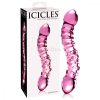 Icicles No. 55 - kétvégű, G-pont üveg dildó