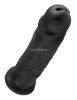 King Cock 10 tapadótalpas dildó 25cm fekete