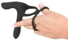 Black Velvet battery operated 2in1 vibrator and penis ring