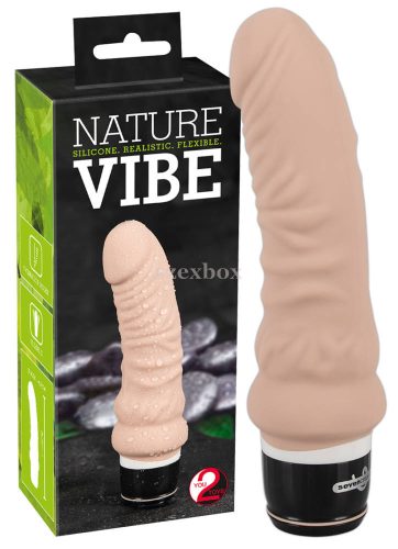 Nature Vibe - szilikon vibrátor (natúr)