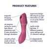 Satisfyer Curvy Trinity 3 piros