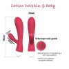 Cotoxo Dolphin & baby - rechargeable vibrator with tickle lever red