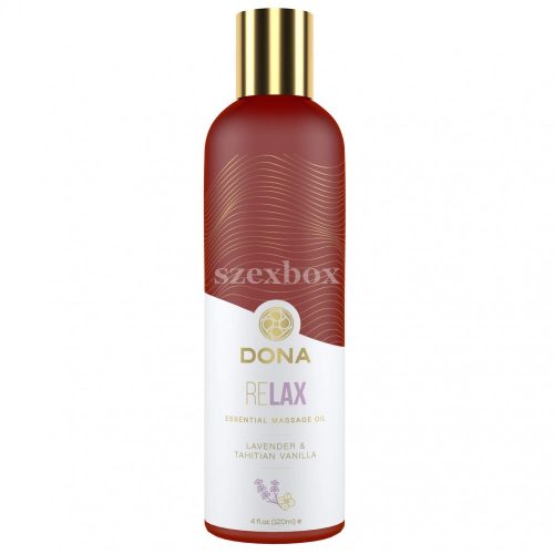 Dona Relax vegán masszázsolaj levendula-vanília 120ml