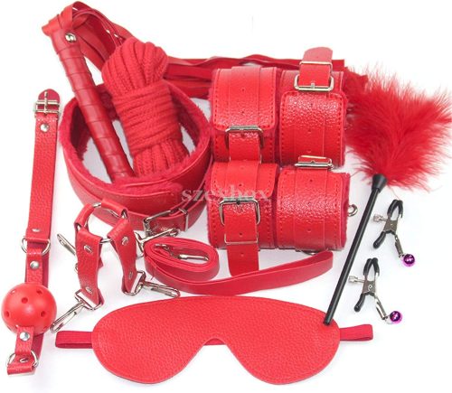 Guilty Toys 10 piece BDSM set red