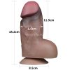 Dual-Layered Silicone Nature Cock Brown dildó 18cm