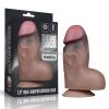 Dual-Layered Silicone Nature Cock Brown dildó 18cm