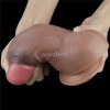 Dual-Layered Silicone Nature Cock Brown dildó 18cm