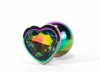 xmen anal plug glitter heart with stone 34mm